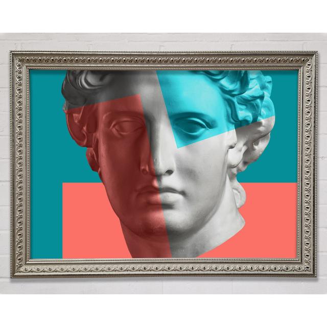 Greek Head Of Colour Framed Print Bright Star Size: 84.1cm H x 118.9cm W x 3cm D on Productcaster.