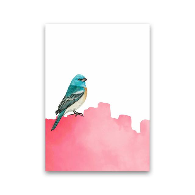 'Bird Pink' - Graphic Art Print on Paper 17 Stories Frame Option: No Framed, Size: 59.4cm H x 42cm W x 4cm D on Productcaster.