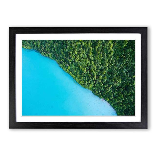 Lake Brienz in Switzerland - Picture Frame Graphic Art Print East Urban Home Frame Option: Black, Size: 35cm H x 50cm W x 2cm D on Productcaster.