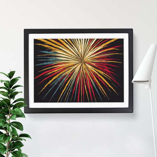 XH1022-9366X Unbeatable Fireworks - Single Picture Frame Print 17 Stories Size: 34cm H x 46cm W x 2cm D, Frame Colour: Black Framed on Productcaster.