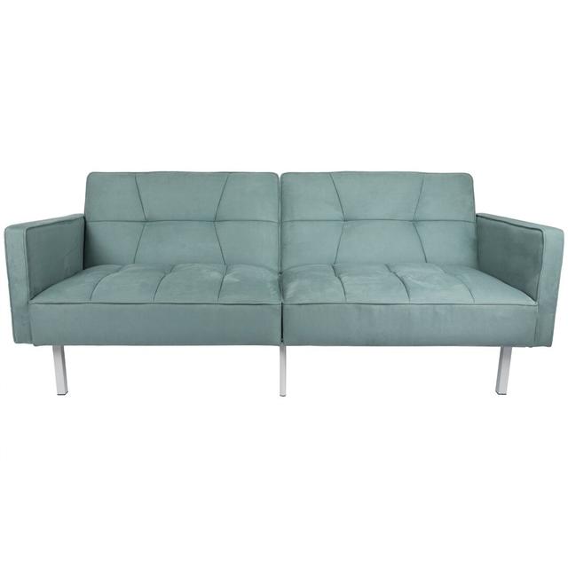 Iulger 2 Seater Clic Clac Sofa Latitude Run Upholstery Colour: Green on Productcaster.