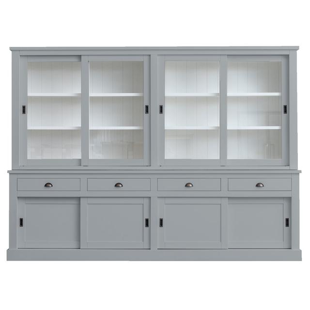 Geschirrschrank Butler Rosalind Wheeler Farbe: Fenster Grau on Productcaster.