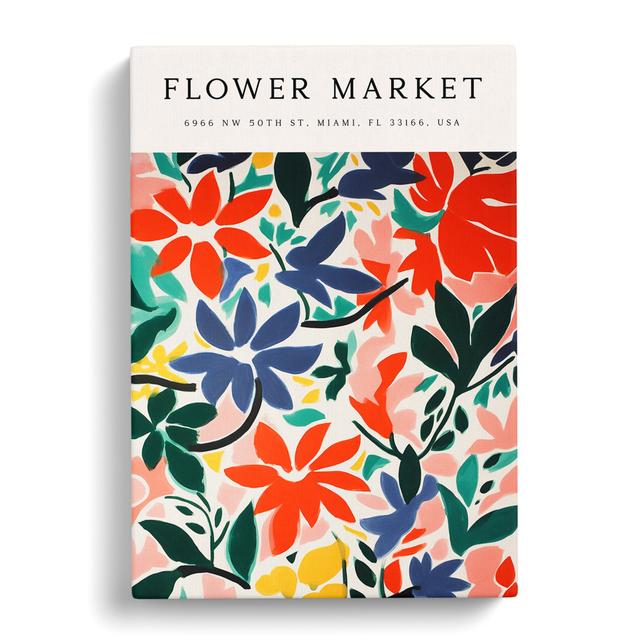 XMKTMKT-435 Miami Flower Market Exhibition No.3 - Wrapped Canvas Print George Oliver Size: 60cm H x 40cm W x 3cm D on Productcaster.