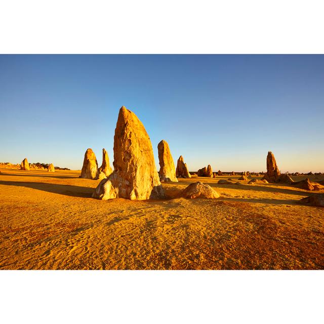 The Pinnacles Western by Simonbradfield - Wrapped Canvas Print Natur Pur Size: 61cm H x 91cm W x 3.8cm D on Productcaster.