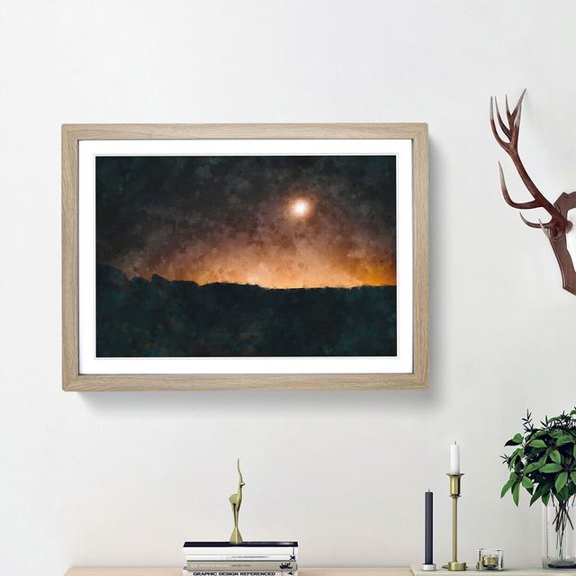 Glow from the Sky - Picture Frame Painting Print East Urban Home Frame Option: Oak Framed, Size: 62cm H x 87cm W x 2cm D on Productcaster.