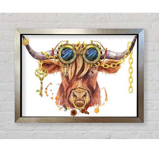 The Highland Cow Goggles - Print Bright Star Size: 84.1cm H x 118.9cm W x 3.4cm D on Productcaster.