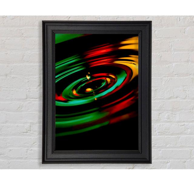 Liquid Ripple - Single Picture Frame Art Prints Ivy Bronx Size: 42cm H x 29.7cm W x 8cm D on Productcaster.