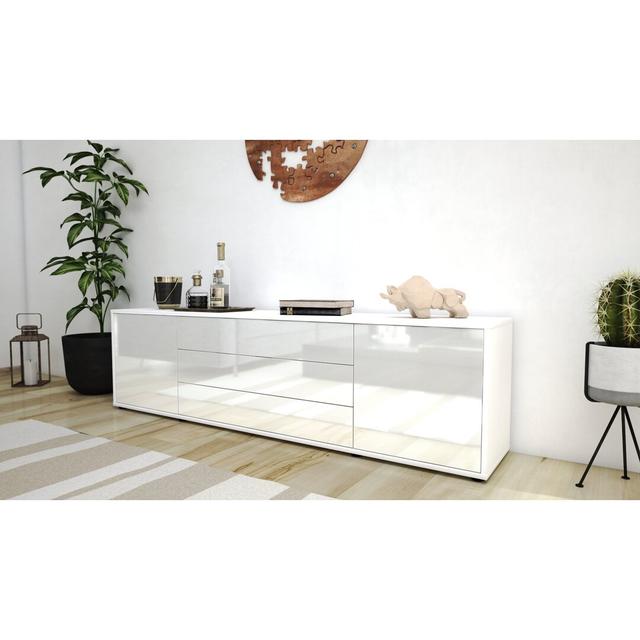 Coomer TV Stand for TVs up to 78" 17 Stories Colour: High-gloss White / Matte White on Productcaster.