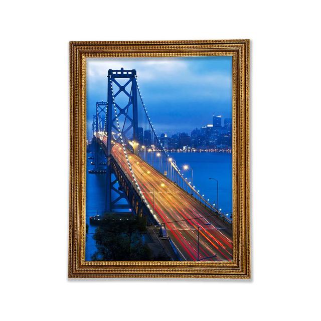 Golden Gate Bridge Blues - Druck Bright Star Größe: 118,9 cm H x 84,1 cm B x 3 cm T on Productcaster.