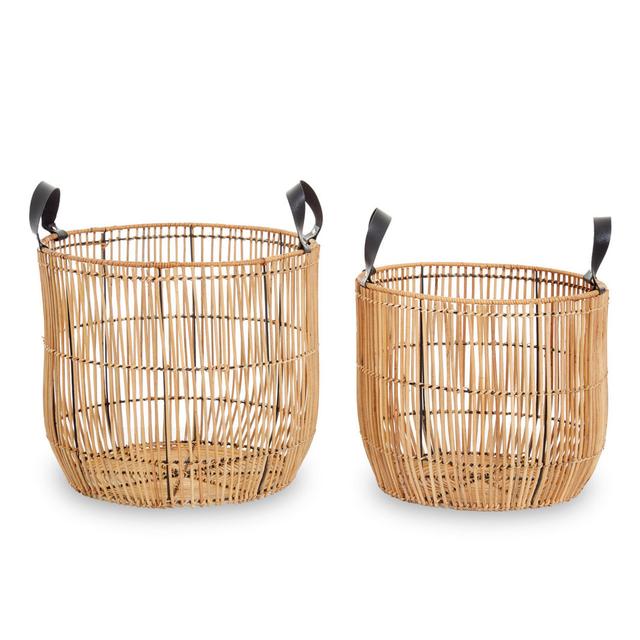 2-tlg. Korb-Set Batu aus Rattan Sansibar Home on Productcaster.