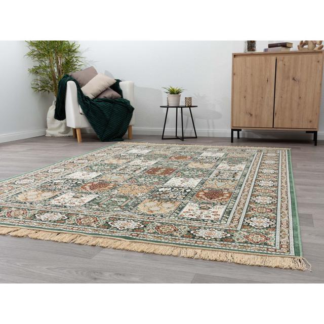 Aprile Green Rug Latitude Vive Rug Size: Rectangle 160 x 230cm on Productcaster.