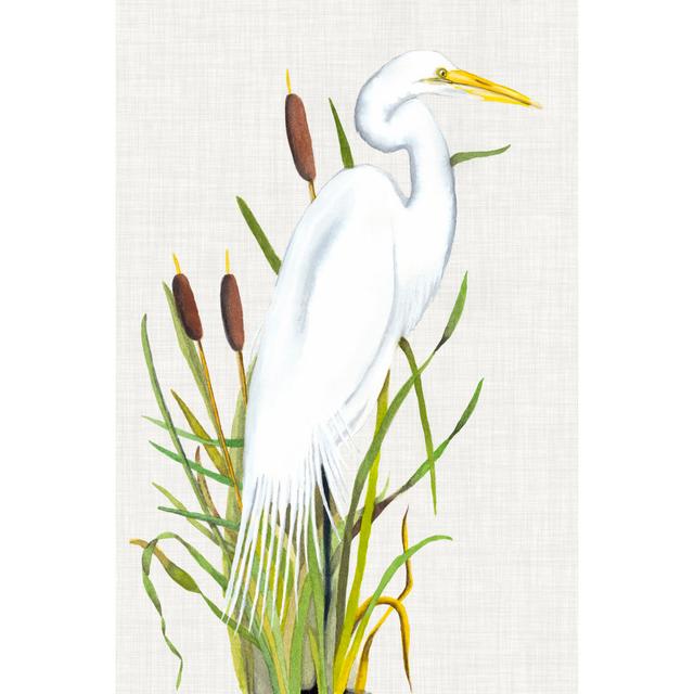 Waterbirds & Cattails III by Naomi McCavitt - Wrapped Canvas Painting Marlow Home Co. Size: 30cm H x 20cm W on Productcaster.