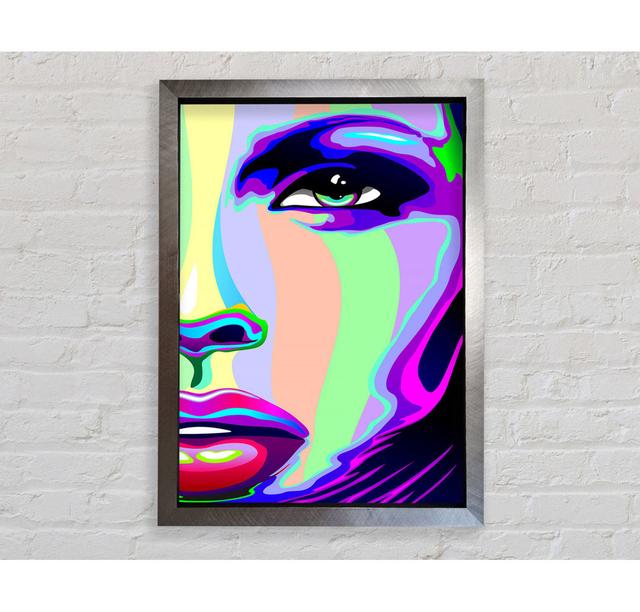 Futuristic Woman - Single Picture Frame Art Prints Canora Grey Size: 59.7cm H x 42cm W x 3.4cm D, Format: Black Framed Paper on Productcaster.