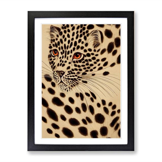 Leopard Modern Vol.3 - Picture Frame Print Latitude Vive Frame Colour: Black, Size: 64cm H x 46cm W x 2cm D on Productcaster.