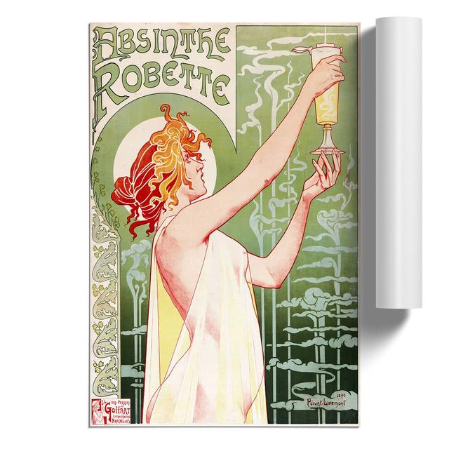 Absinthe by Henri Privat-Livemont - No Frame Print East Urban Home Size: 59cm H x 42cm W x 0.1cm D on Productcaster.