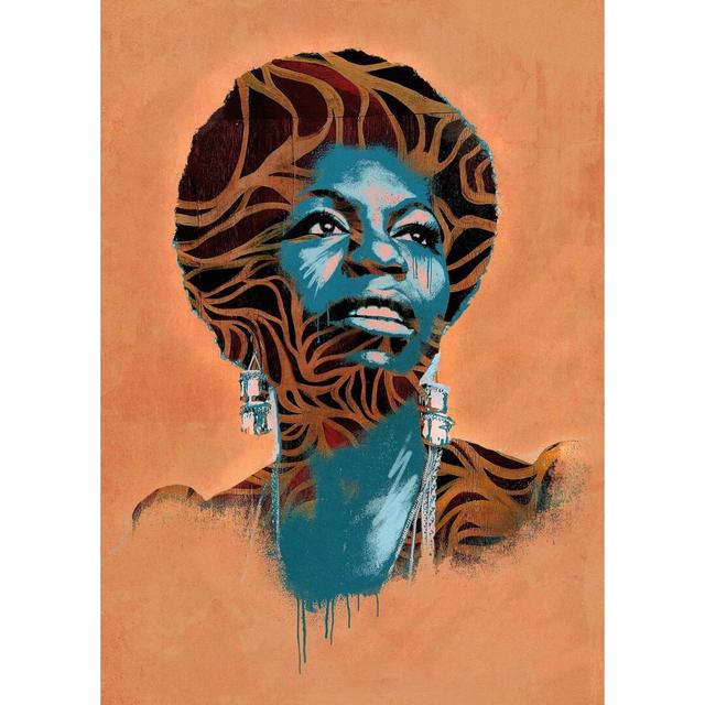 Nina Simone - Print on Canvas Fairmont Park Format: Unframed, Size: 71.2cm H x 50.8cm W x 0.2cm D on Productcaster.