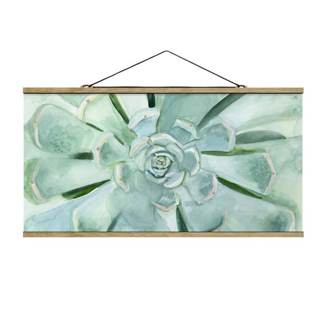 Succulent Watercolour Bright - Graphic Art Print Bloomsbury Market Size: 40cm H x 80cm W x 0.3cm D on Productcaster.