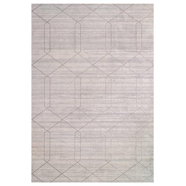 Trellis Grey Rug George Oliver Rug Size: Rectangle 160 x 240cm on Productcaster.