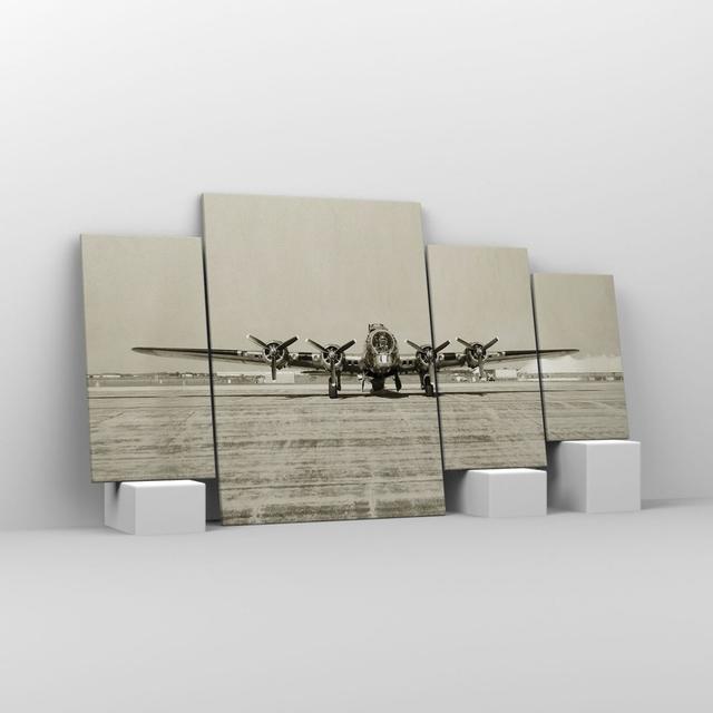 Plane Old Bomber - 4 Piece Unframed Photograph on Canvas Williston Forge Size: 90cm H x 160cm W x 1.8cm D on Productcaster.