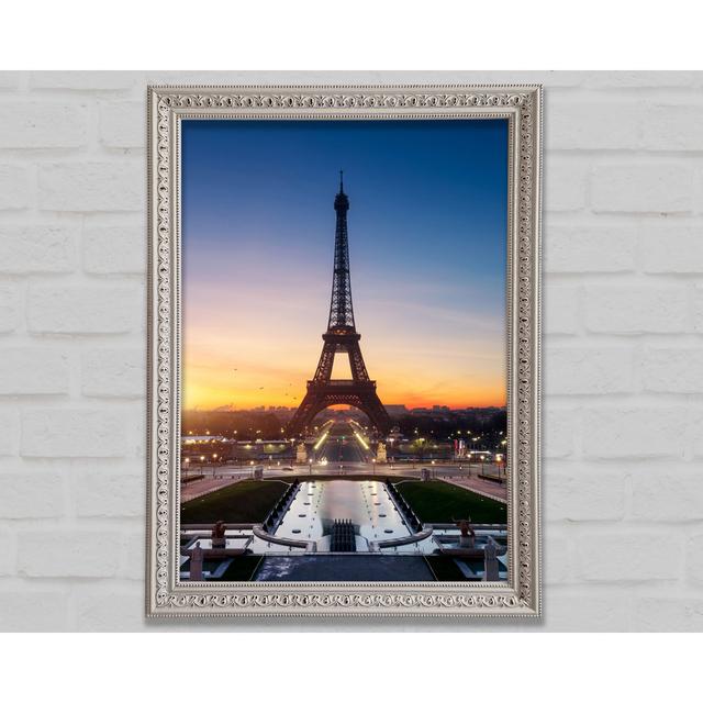 Eiffel Tower Sunset 6 - Single Picture Frame Art Prints Bright Star Size: 84.1cm H x 59.7cm W x 3cm D on Productcaster.