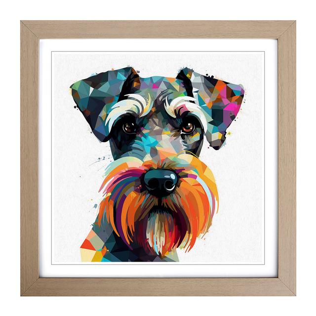 Schnauzer - Single Picture Frame Print on Wood 17 Stories Frame Colour: Oak on Productcaster.