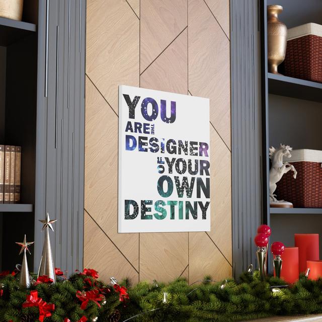 Inspirational Wall Art Designer Of Your Own Destiny Motivation Wall Decor Happy Larry Size: 40.64cm H x 30.48cm W on Productcaster.