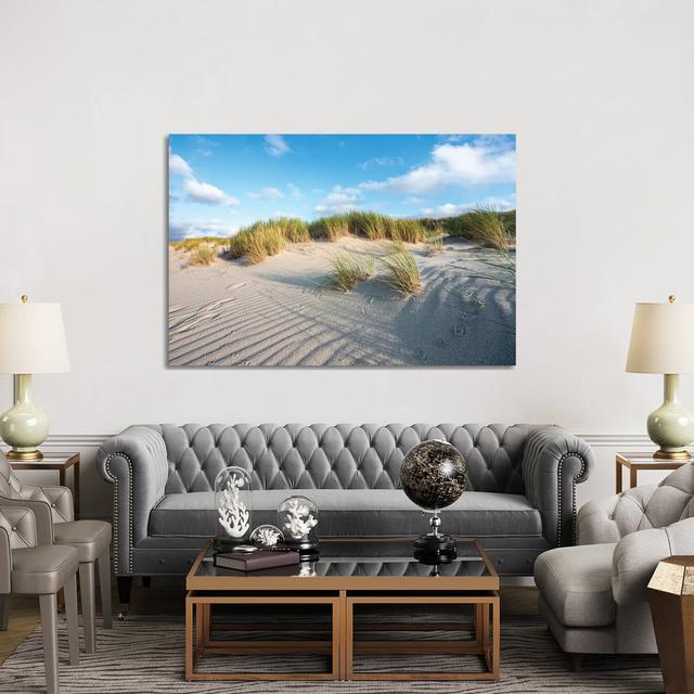 Sand Dunes Near The North Sea Coast Highland Dunes Size: 101.6cm H x 152.4cm W x 3.81cm D on Productcaster.