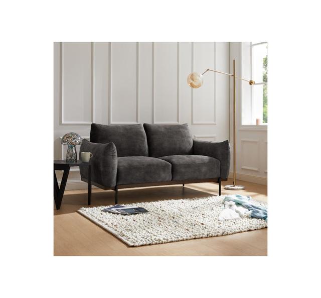 Kapteyn Sofa Latitude Run Upholstery Colour: Grey, Size: 86cm H x 168cm W x 89cm D on Productcaster.