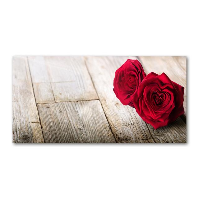 Roses on Wood - Unframed Art Prints on Canvas Fairmont Park on Productcaster.