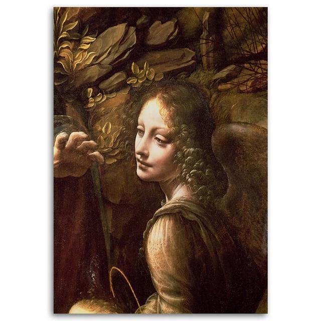 Canvas Print, Madonna in The Cave - Da Vinci, Reproduction 51146 Rosalind Wheeler Size: 120cm H x 80cm W x 2cm D on Productcaster.