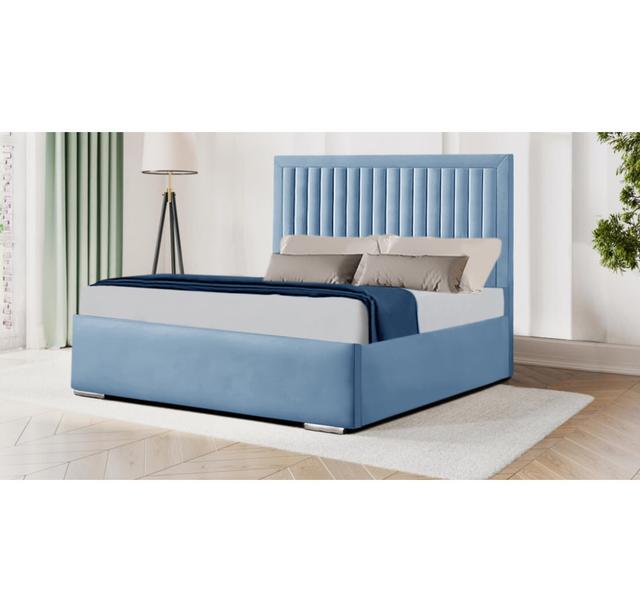 Anarae Bed Latitude Run Colour: Sky Blue, Size: Double (4'6) on Productcaster.