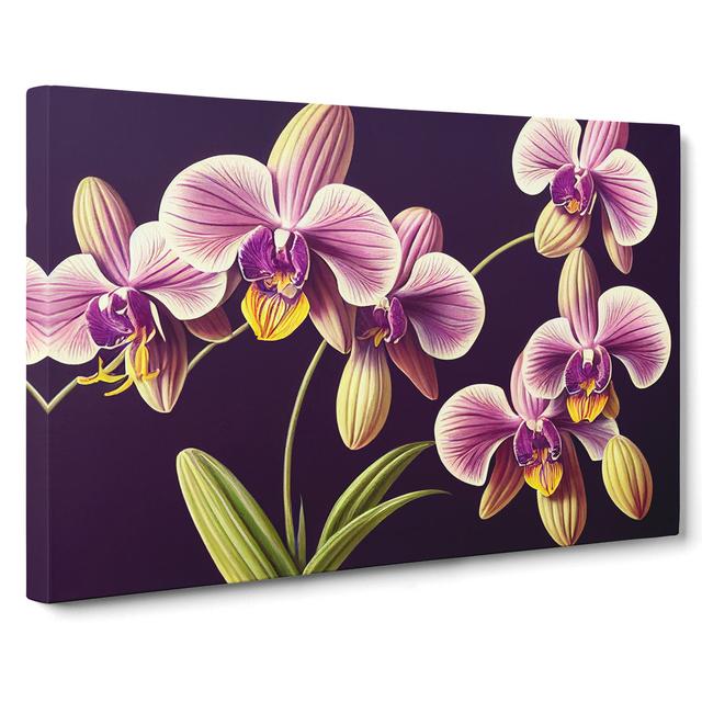 Captivating Orchid Flowers - Wrapped Canvas Painting 17 Stories Size: 50cm H x 76cm W x 3cm D on Productcaster.