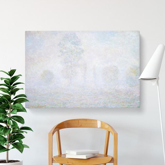 Morning Haze by Claude Monet - Wrapped Canvas Graphic Art East Urban Home Size: 35cm H x 50cm W x 3cm D on Productcaster.