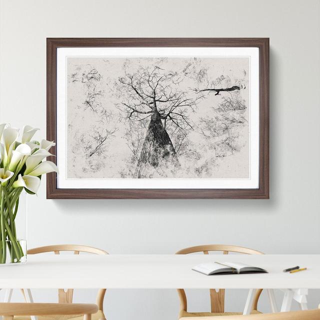 Below the Forest - Picture Frame Graphic Art East Urban Home Frame Option: Walnut, Size: 36cm H x 48cm W x 2cm D on Productcaster.