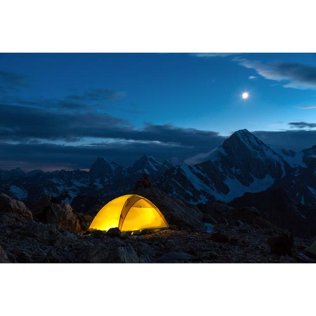 Mountain Panorama by Alexbrylov - Wrapped Canvas Photograph Alpen Home Size: 51cm H x 76cm W on Productcaster.