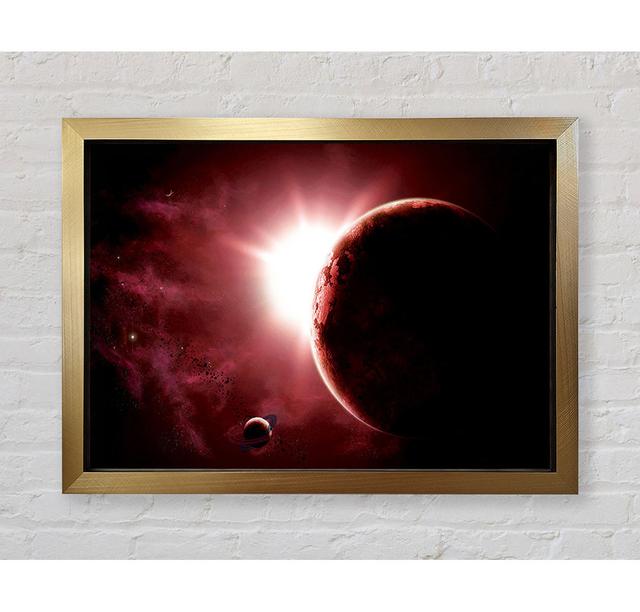 Eclipse Of The Red Planet - Single Picture Frame Art Prints Bright Star Size: 100cm H x 141.4cm W on Productcaster.