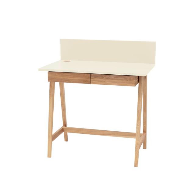 Sondra Desk Brayden Studio Size: 75cm H x 85cm W x 50cm D, Top Colour: Chalk White on Productcaster.