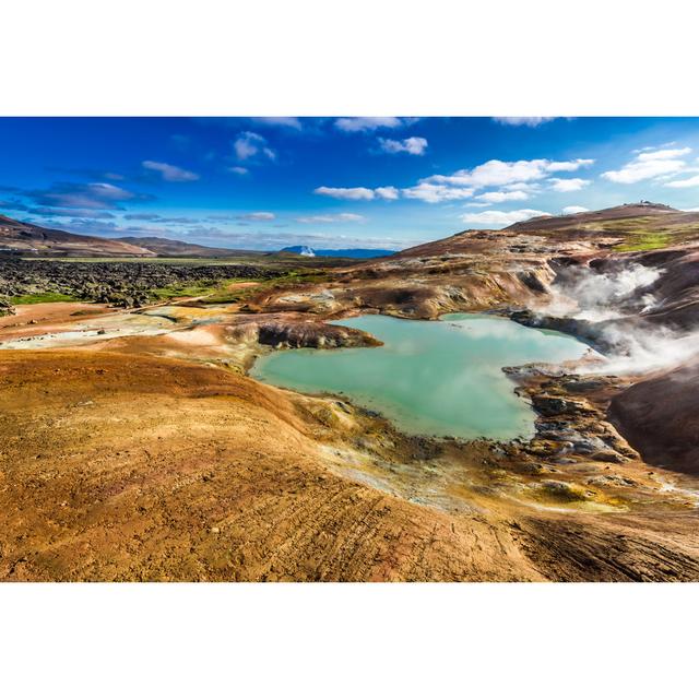 Lake Myvant, Iceland - Wrapped Canvas Photograph Union Rustic Size: 30cm H x 46cm W x 3.8cm D on Productcaster.