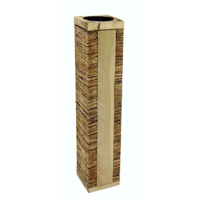 Kerzenleuchter aus Holz Alpen Home Größe: 48 cm H x 10 cm B x 10 cm T on Productcaster.