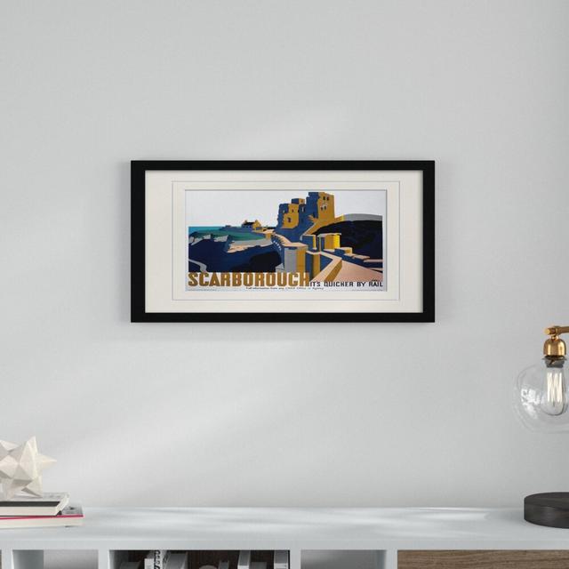 Print East Urban Home Size: 30cm H x 40cm W, Format: Black Frame, Mount Colour: Yellow on Productcaster.