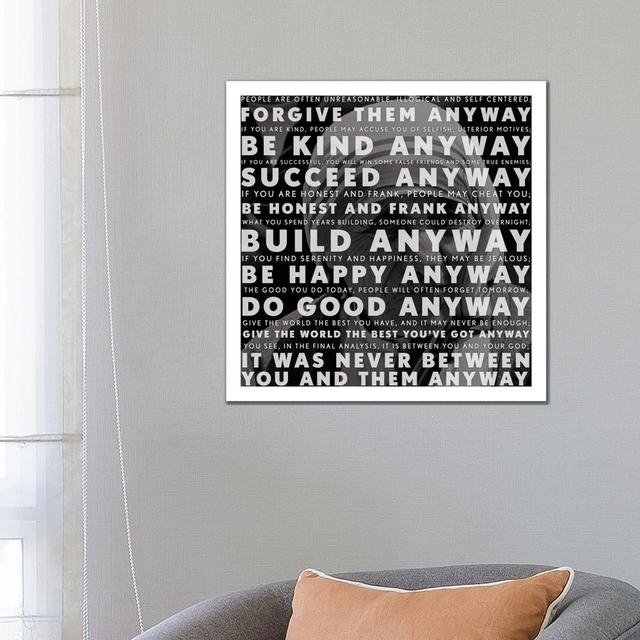 'Mother Teresa Quote' Graphic Art Print on Wrapped Canvas East Urban Home Size: 66.04cm H x 66.04cm W x 3.81cm D on Productcaster.