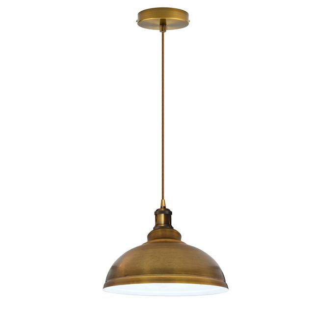 Reinert 1 - Light Dome LED Pendant Williston Forge Finish: Gold on Productcaster.