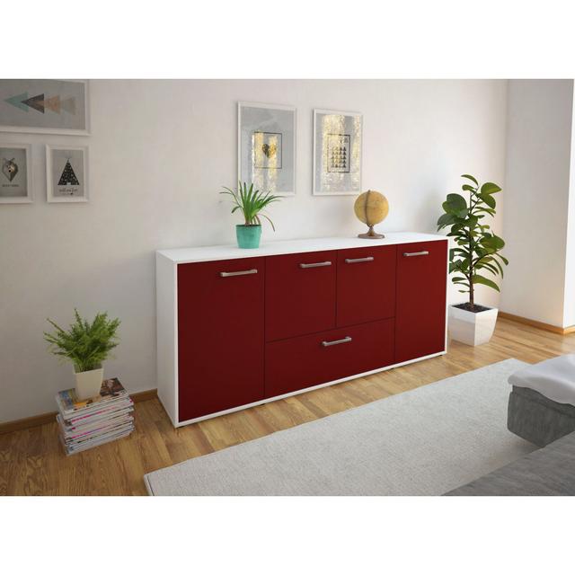 180cm Wide Sideboard 17 Stories Colour: Bordeaux/White on Productcaster.