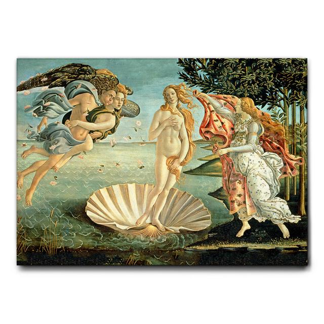 Leinwandbild Die Geburt der Venus von Sandro Botticelli Astoria Grand Größe: 65 cm H x 95 cm B on Productcaster.