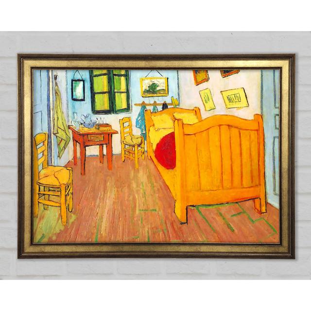 Van Gogh The Bedroom In Arles. Saint-Remy - Single Picture Frame Art Prints Marlow Home Co. Size: 84.1cm H x 118.9cm W x 1.5cm D on Productcaster.