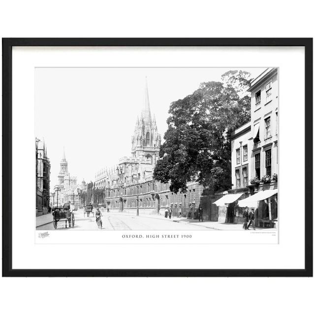 'Oxford, High Street 1900' by Francis Frith - Picture Frame Photograph Print on Paper The Francis Frith Collection Size: 45cm H x 60cm W x 2.3cm D on Productcaster.