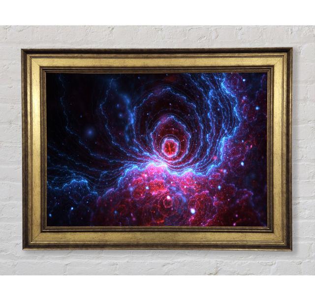 Swirl Into The Black Hole Framed Print Ebern Designs Size: 29.7cm H x 42cm W on Productcaster.