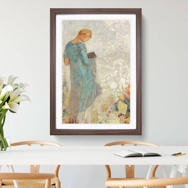 Pandora Vol.2 by Odilon Redon - Picture Frame Painting East Urban Home Size: 65cm H x 48cm W x 2cm D, Frame Option: Walnut Framed on Productcaster.