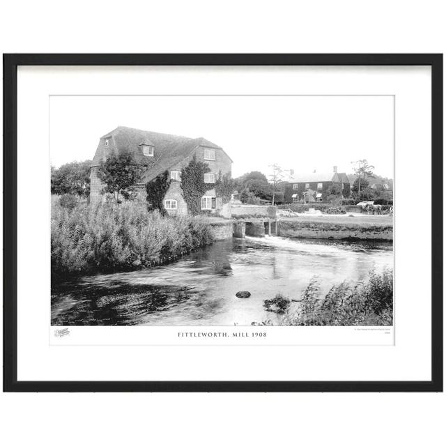 'Fittleworth, Mill 1908' by Francis Frith - Picture Frame Photograph Print on Paper The Francis Frith Collection Size: 40cm H x 50cm W x 2.3cm D on Productcaster.