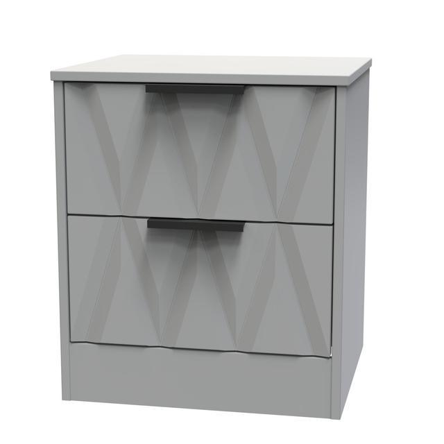 Las Vegas Manufactured Wood Bedside Table Welcome Furniture Colour: Dusk Grey on Productcaster.